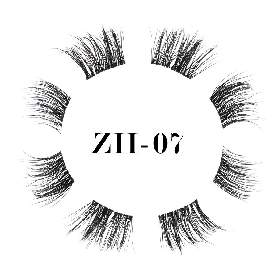 World-class ultra-thin black band lashes ZH-07 (1)