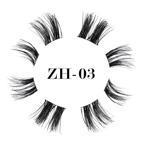 World-class ultra-thin black band lashes ZH-03 (1)