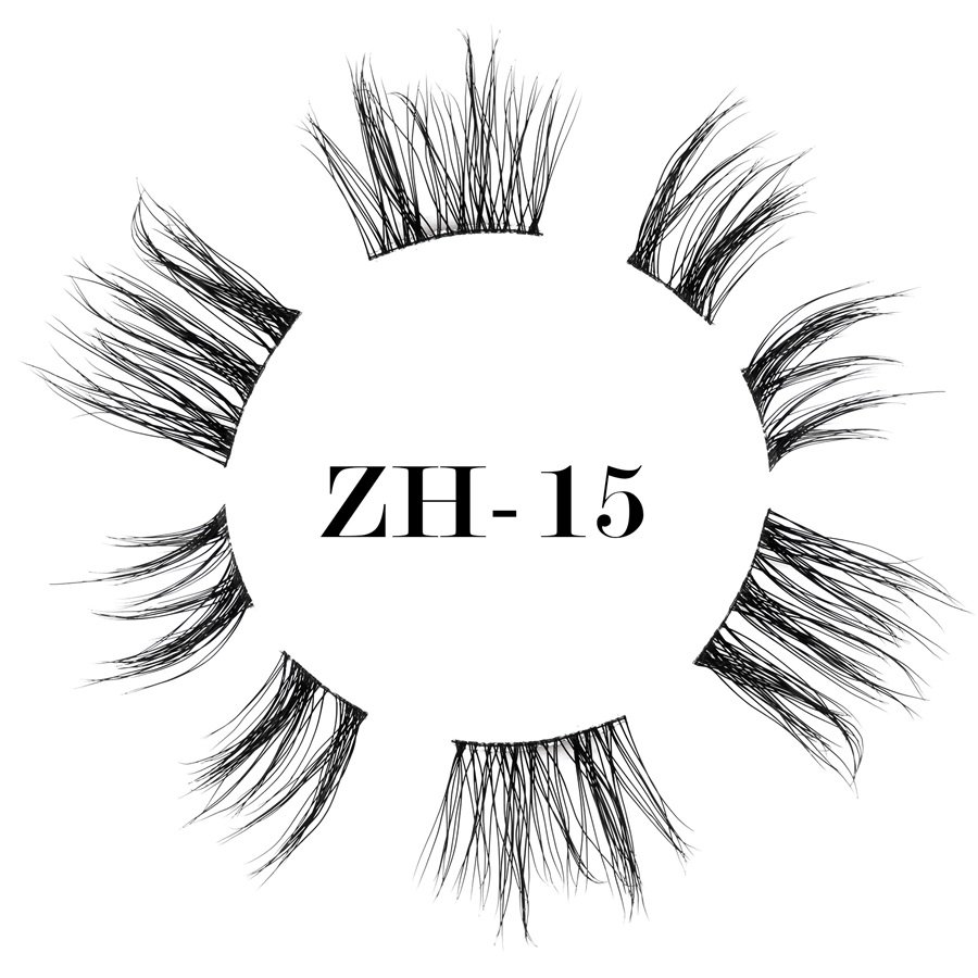 World-class ultra-thin black band lashes ZH-15 (1)