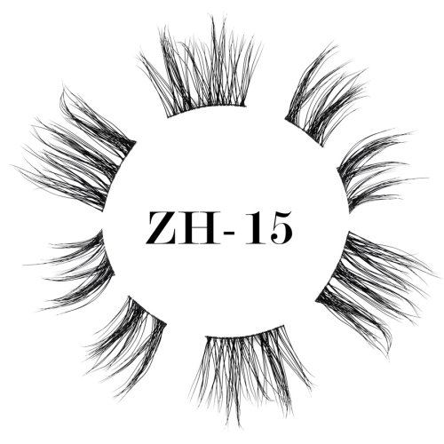 World-class ultra-thin black band lashes ZH-15 (1)