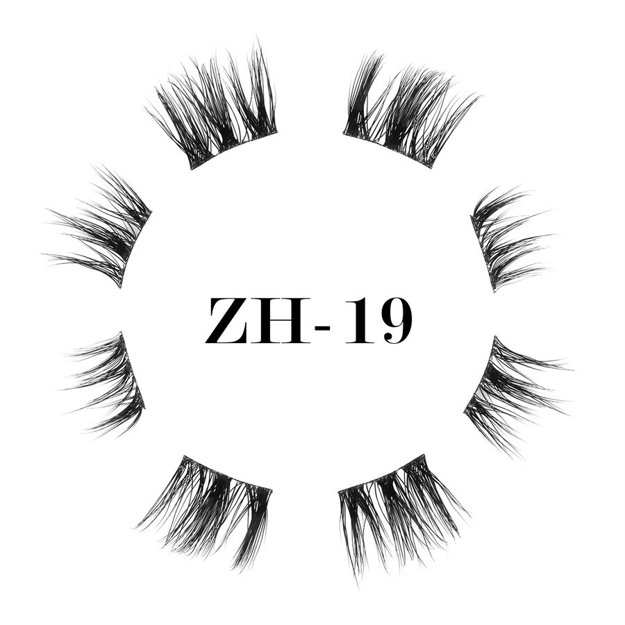 World-class ultra-thin black band lashes ZH-19 (1)