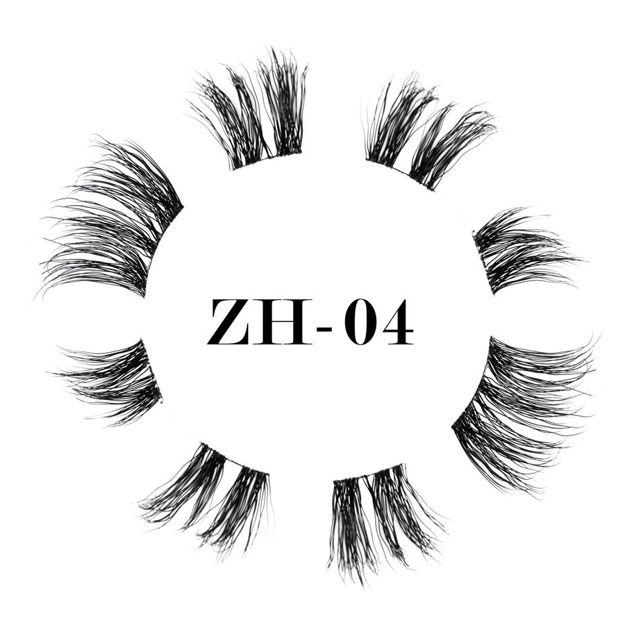 World-class ultra-thin black band lashes ZH-04 (1)