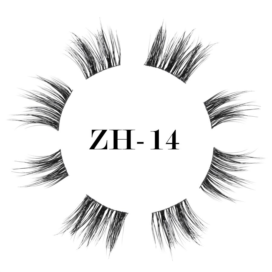 World-class ultra-thin black band lashes ZH-14 (1)
